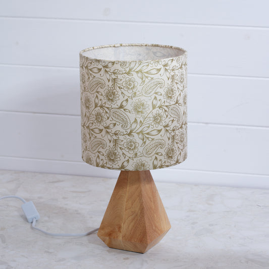 Wooden Geometric Table Lamp P69 - Garden Gold