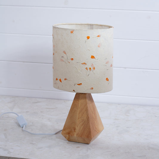 Wooden Geometric Table Lamp P32 - Marigold Petals