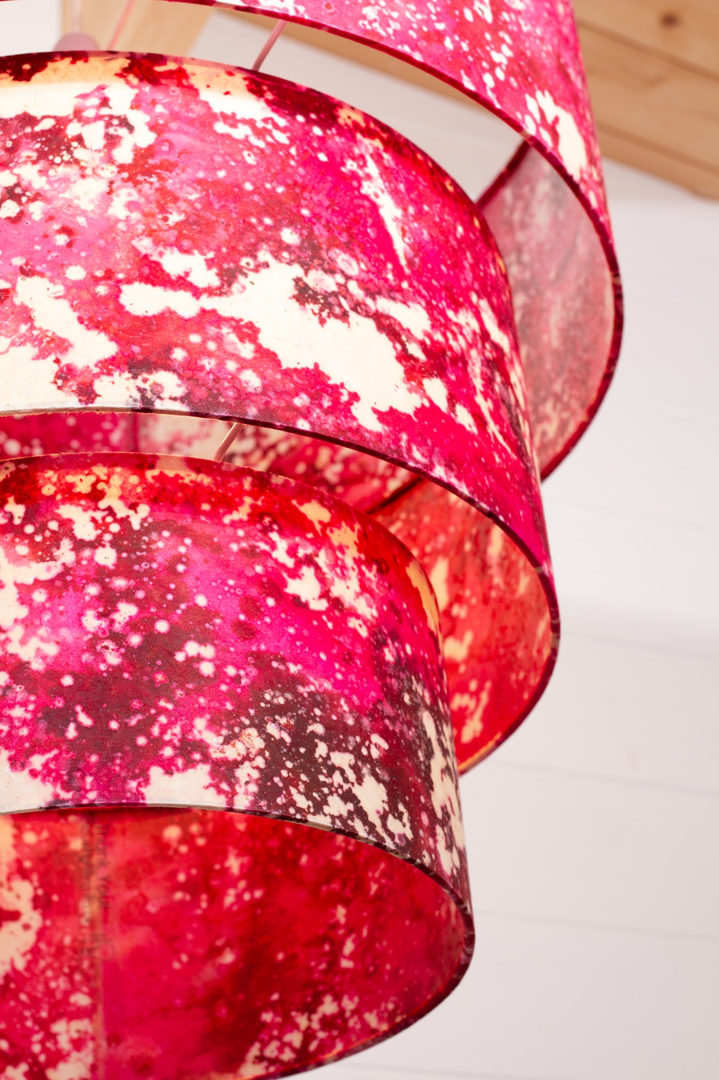 3 Tier Lamp Shade - B115 ~ Batik Salt Lake ~ 50cm, 40cm, 30cm