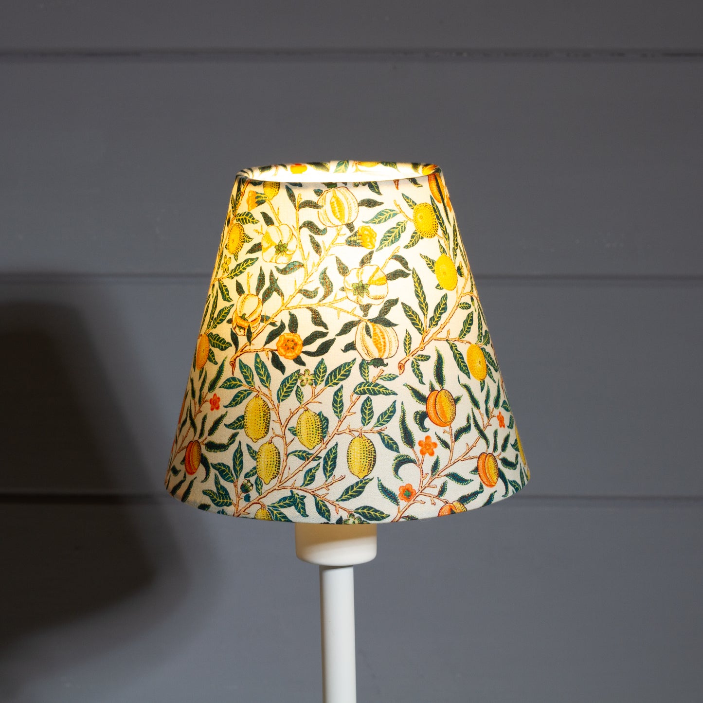 Clip on Lamp Shade - Short - F110 ~ William Morris Fruits Fabric