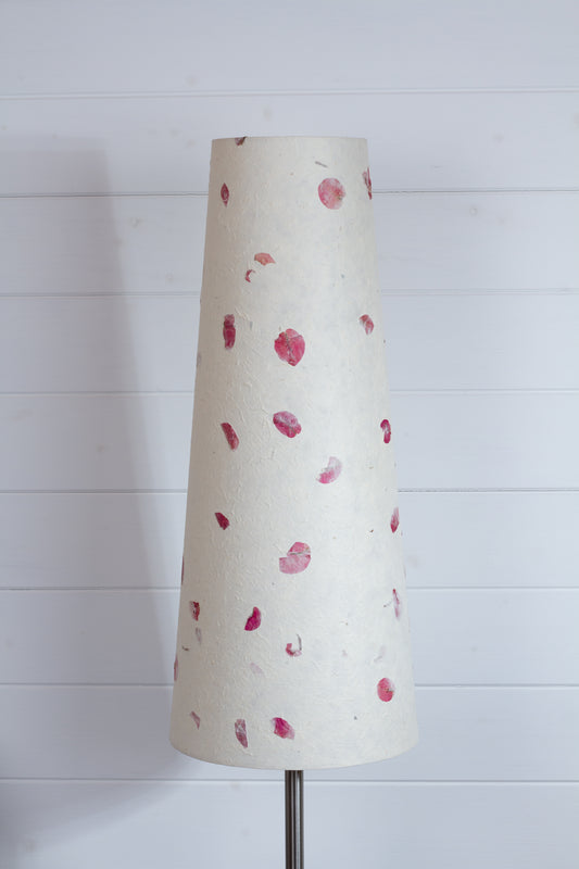 Conical Lamp Shade - P33 - Rose Petals, 15cm(top) x 25cm(bottom) x 60cm(height)