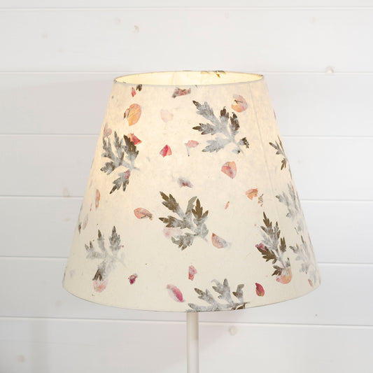 Conical Lamp Shade B142 ~ Leaves and Flowers, 23cm(top) x 40cm(bottom) x 31cm(height)