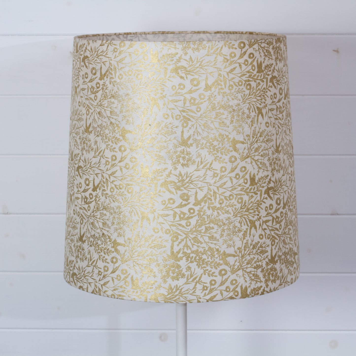 Conical Lampshade 35cm(top) x 40cm(bottom) x 40cm(height) in B135 ~ Gold Birds