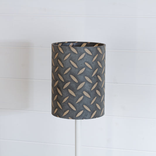 Drum Lamp Shade - P88 ~ Batik Tread Plate Grey, 15cm(diameter)