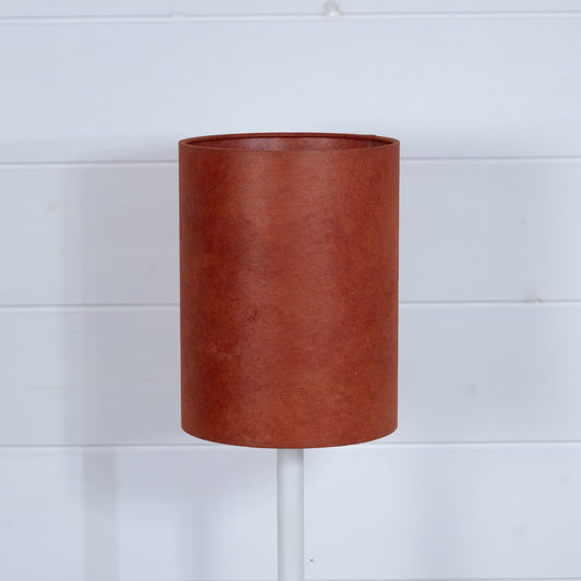 Drum Lamp Shade - P63 - Terracotta Lokta, 15cm(d) x 20cm(h)