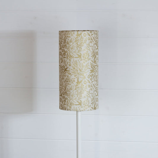 Drum Lamp Shade - B135 ~ Gold Birds, 15cm(diameter)