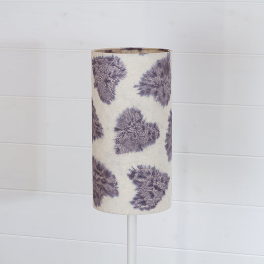 Drum Lamp Shade - B130 ~ Soft Hearts Lavender, 15cm(diameter)