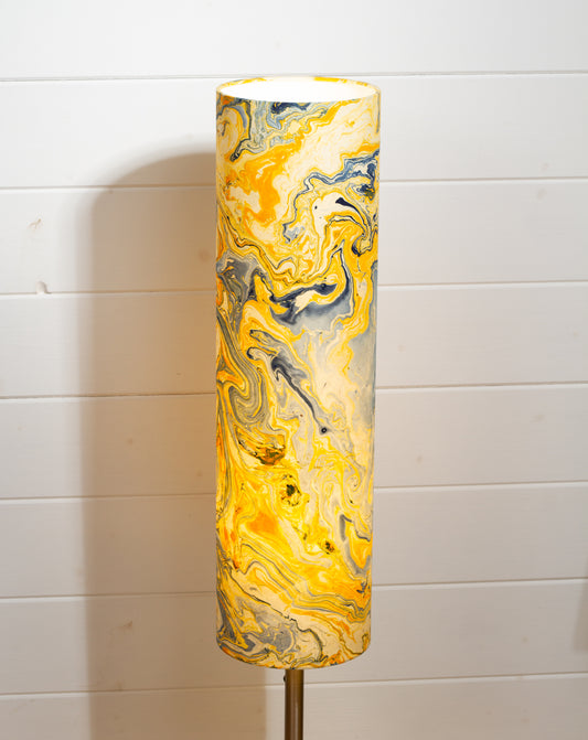 Drum Lamp Shade - B139 ~ Coastline Marble, 15cm(diameter) x 55cm(h)