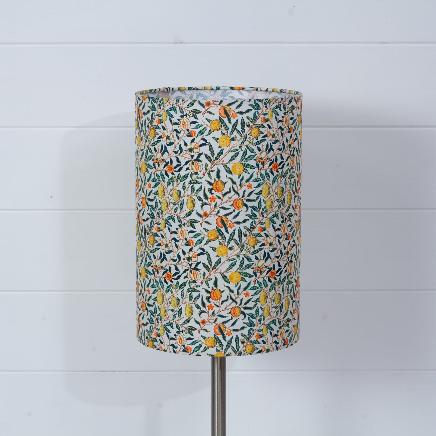 Drum Lamp Shade - F110 ~ William Morris Fruits, 20cm(d) x 30cm(h)