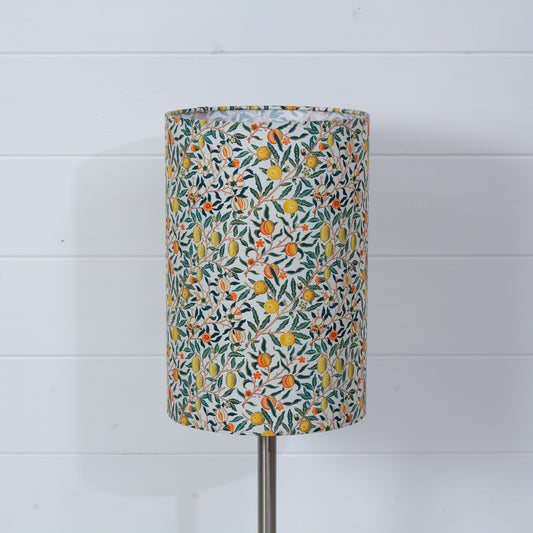 Drum Lamp Shade - F110 ~ William Morris Fruits, 20cm(d) x 30cm(h)