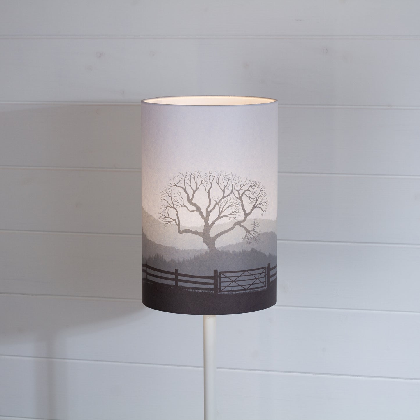 Landscape Gate Print Drum Lamp Shade 20cm(d) x 30cm(h) - 9 Colour Options
