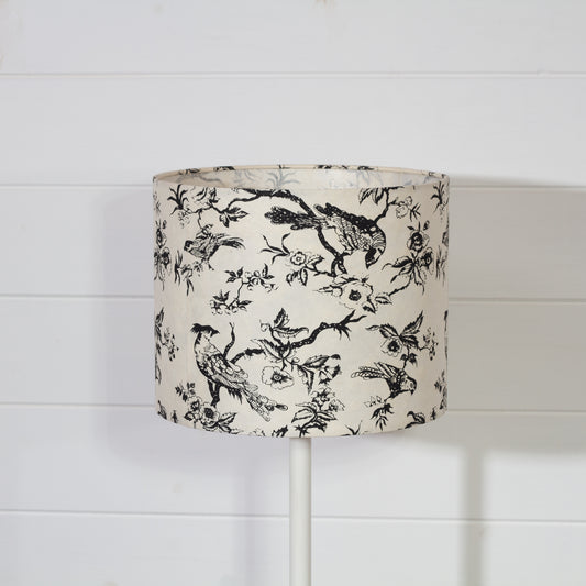 Drum Lamp Shade - P41 - Oriental Birds, 25cm x 20cm
