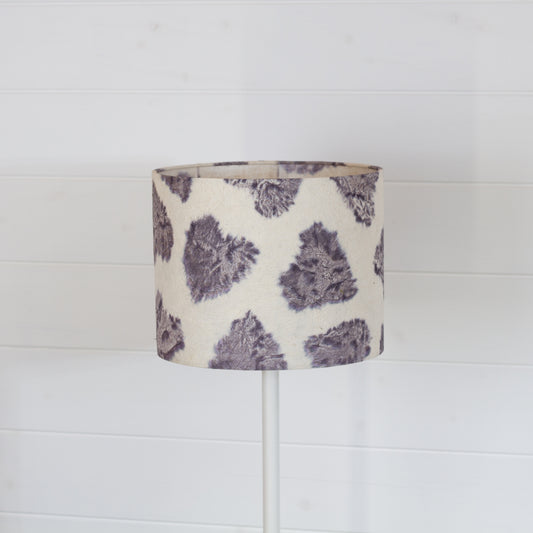 Drum Lamp Shade - B130 ~ Soft Hearts Lavender, 25cm x 20cm