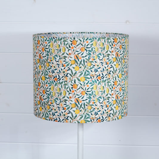 Drum Lamp Shade - F110 ~ William Morris Fruits, 30cm(d) x 25cm(h)