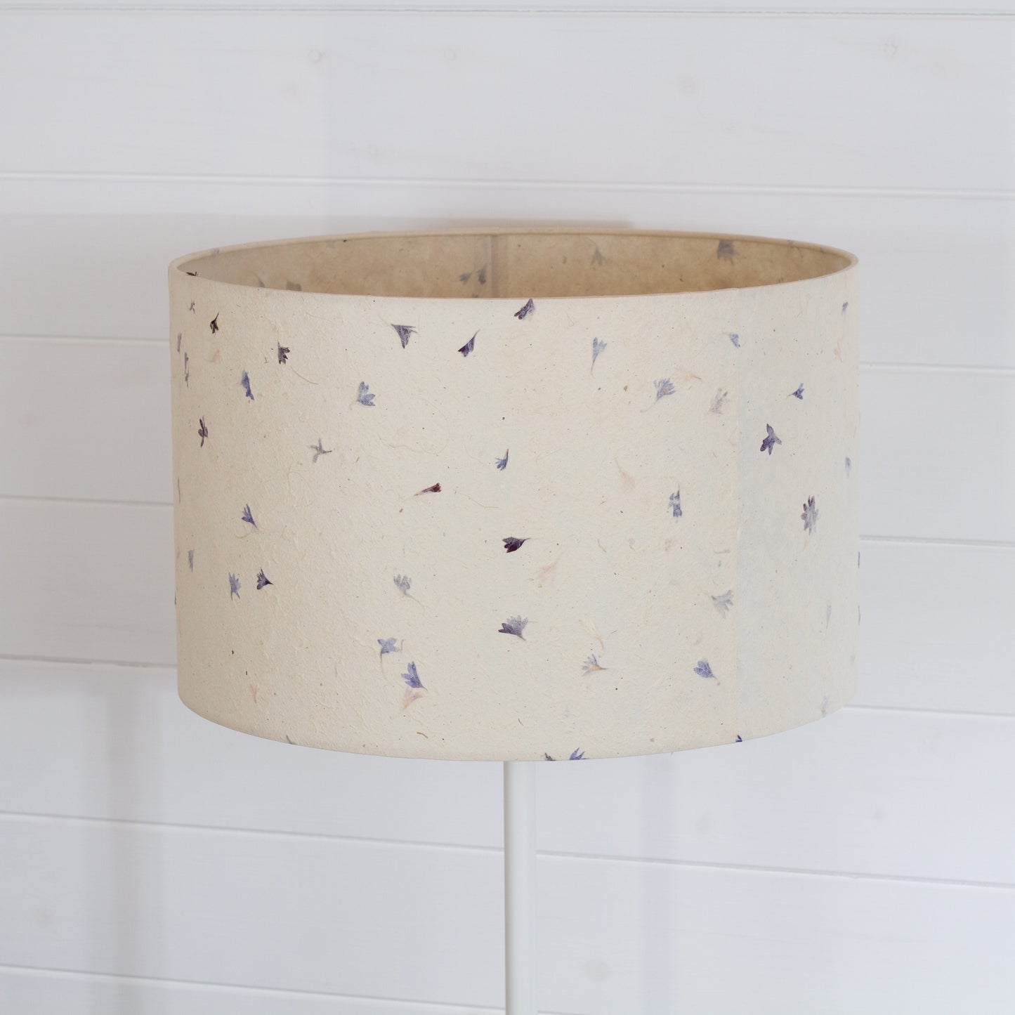 Drum Lamp Shade - P34 ~ Cornflower Petals, 40cm(d) x 25cm(h)