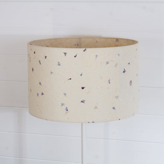 Drum Lamp Shade - P34 ~ Cornflower Petals, 40cm(d) x 25cm(h)