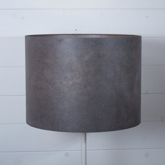 Drum Lamp Shade - P53 - Pewter Grey, 40cm(d) x 30cm(h)