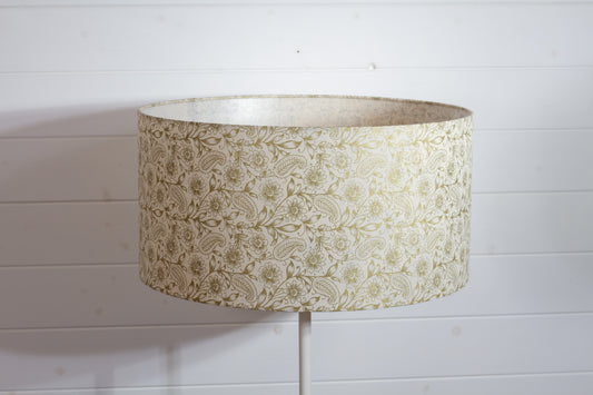 Drum Lamp Shade - B135 ~ Gold Birds, 50cm(d) x 25cm(h)