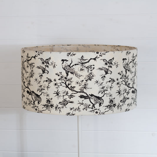 Drum Lamp Shade - P41 - Oriental Birds, 50cm(d) x 25cm(h)