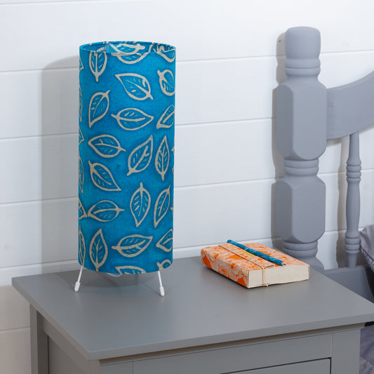 Free Standing Table Lamp Small - B125 ~ Batik Leaf Teal