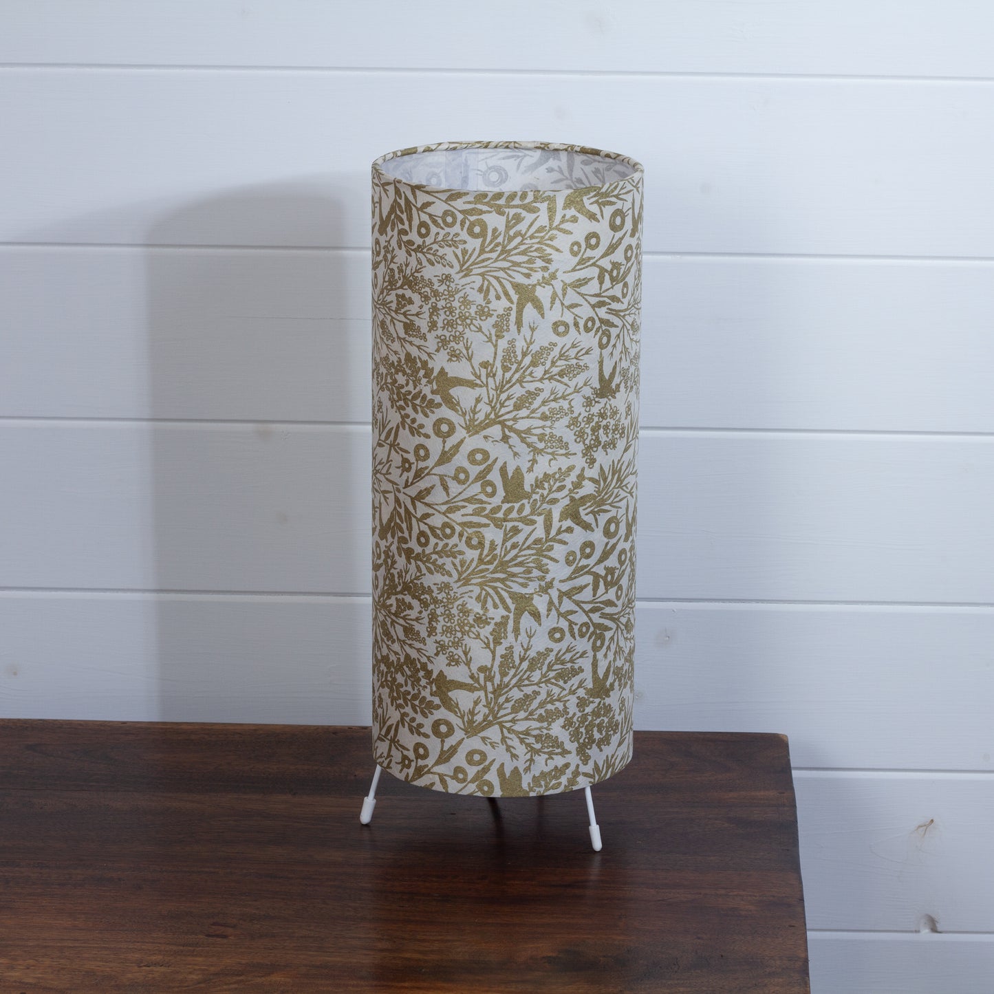 Free Standing Table Lamp Small - B135 ~ Gold Birds