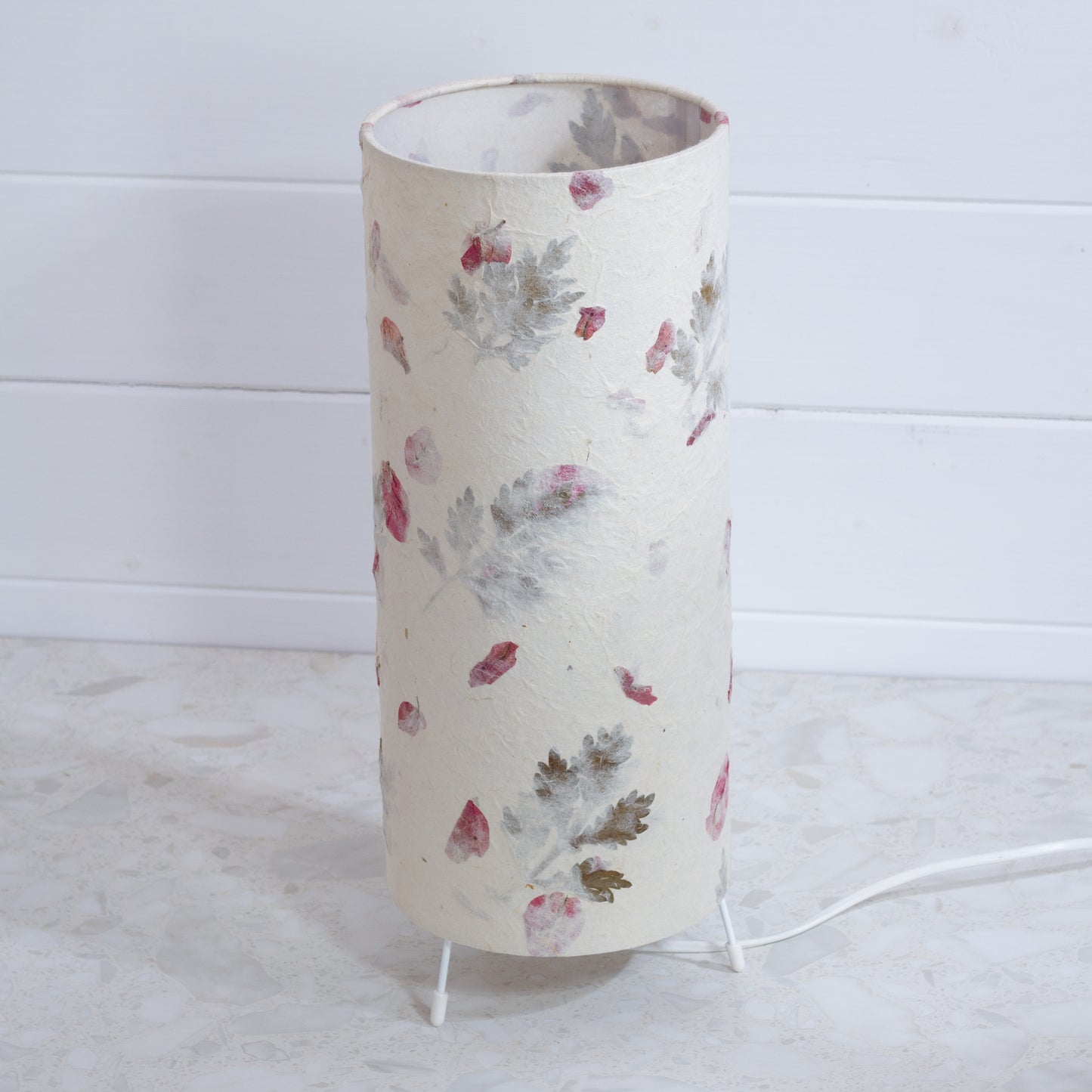 Free Standing Table Lamp Small - B142 ~ Leaves and Flowers