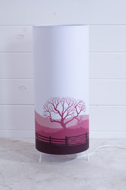 Free-Standing Table Lamp Large - Landscape Gate Pink