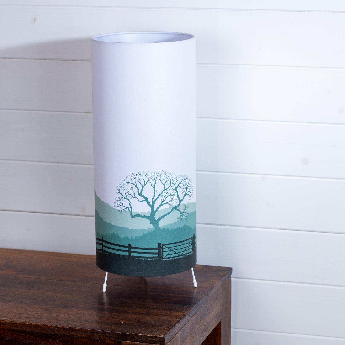 Free-Standing Table Lamp Large - Landscape Gate Green