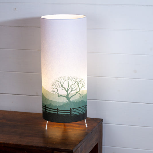 Free-Standing Table Lamp Large - Landscape Gate Green