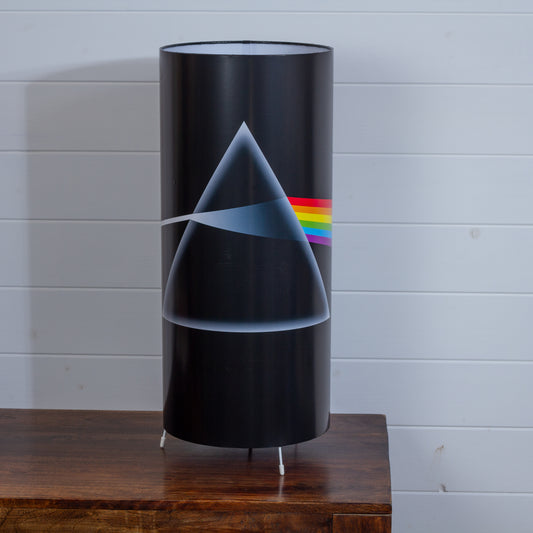 Large Free-Standing Table Lamp - Dark Side of the Moon 25cm(d) x 60cm(h)