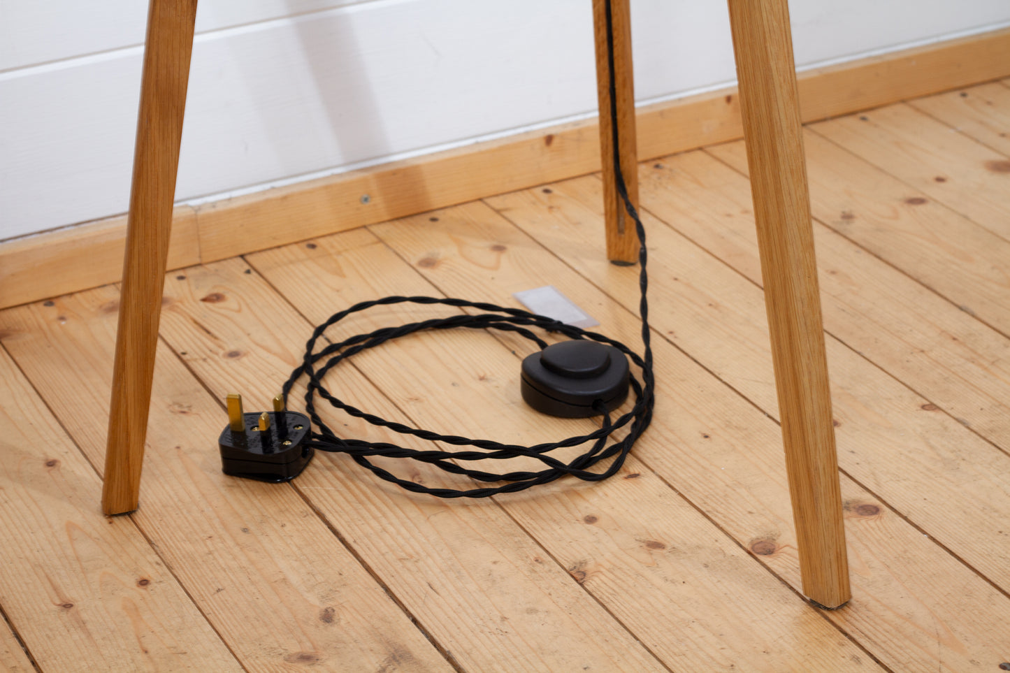 Handmade Oak Tripod Floor Lamp (Base only)