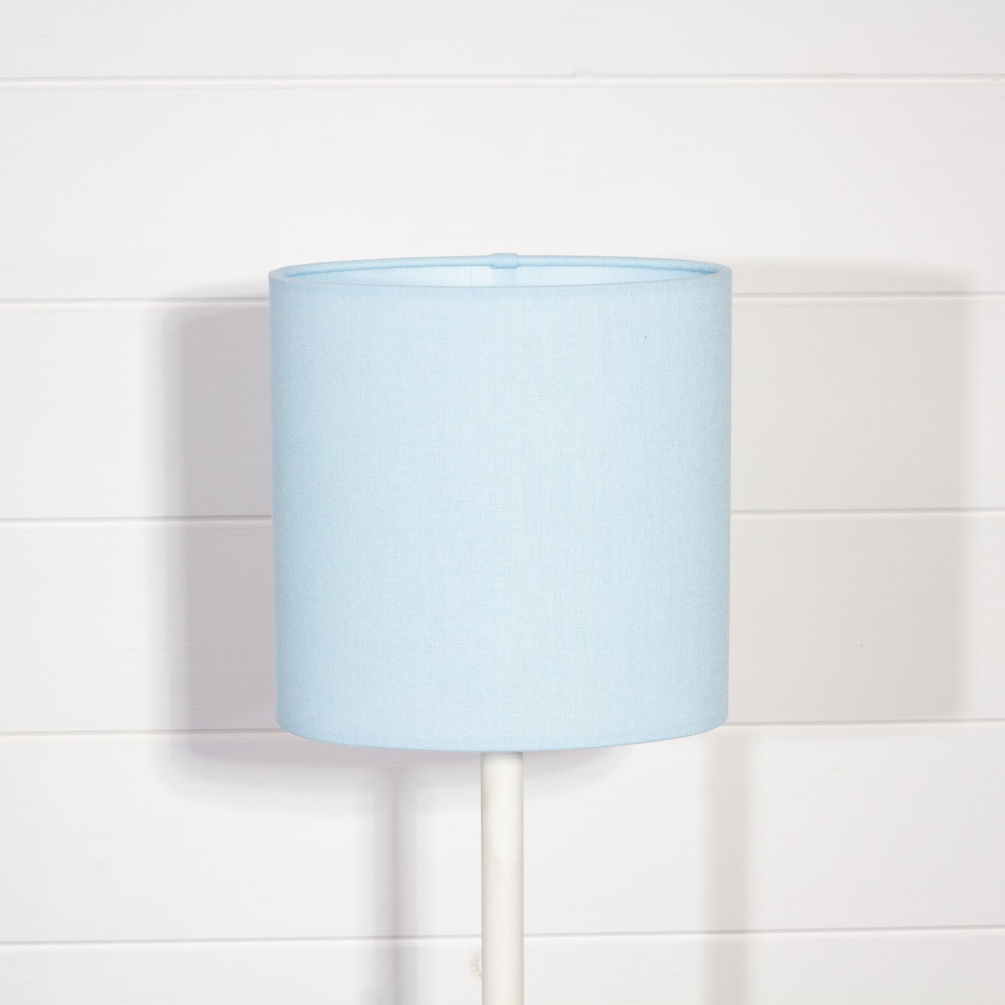 Oval Lamp Shades F190 ~ Baby Blue Linen