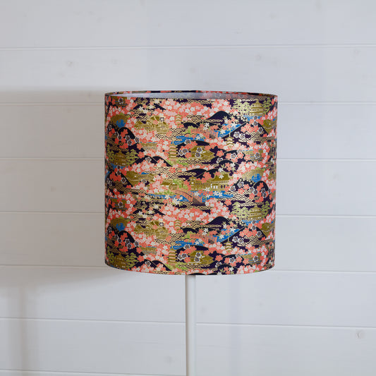 Oval Lamp Shade - W06 ~ Kyoto, 30cm(w) x 30cm(h) x 22cm(d)