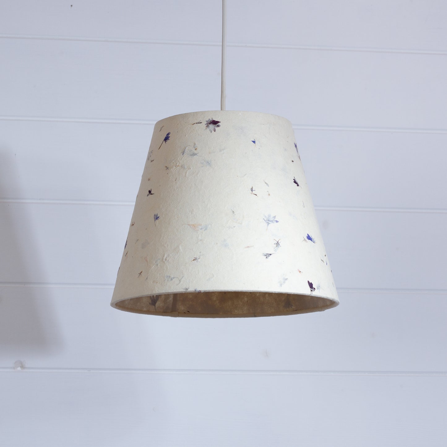Conical Lamp Shade P34 - Cornflower Petals, 15cm(top) x 25cm(bottom) x 20cm(height)