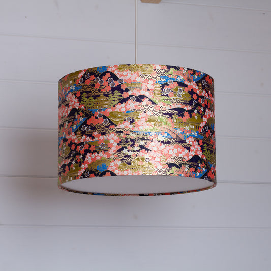 Drum Lamp Shade - W06 ~ Kyoto, 30cm(d) x 20cm(h)