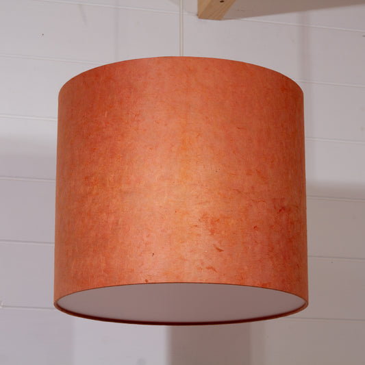 Drum Lamp Shade - P63 - Terracotta Lokta, 35cm(d) x 30cm(h)
