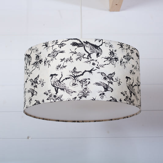Drum Lamp Shade - P41 - Oriental Birds, 40cm(d) x 20cm(h)