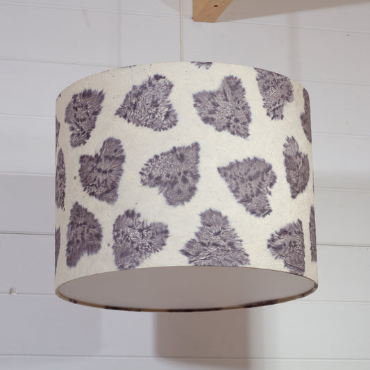 Drum Lamp Shade - B130 ~ Soft Hearts Lavender, 40cm(d) x 30cm(h)
