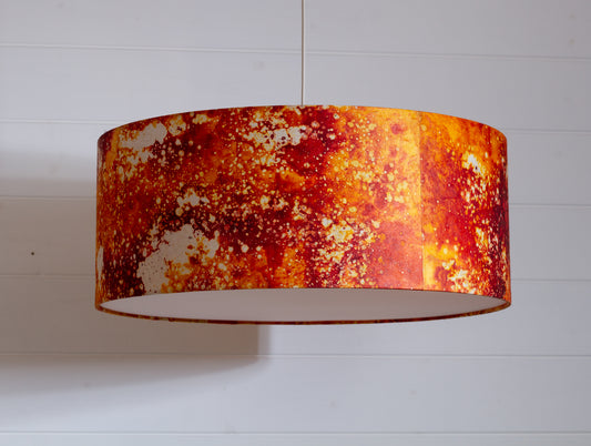 Drum Lamp Shade - B112 ~ Batik Lava, 50cm(d) x 20cm(h)