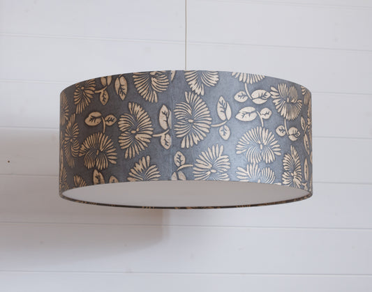Drum Lamp Shades 50cm(d) x 20cm(h) ~ B119 Batik Peony Grey