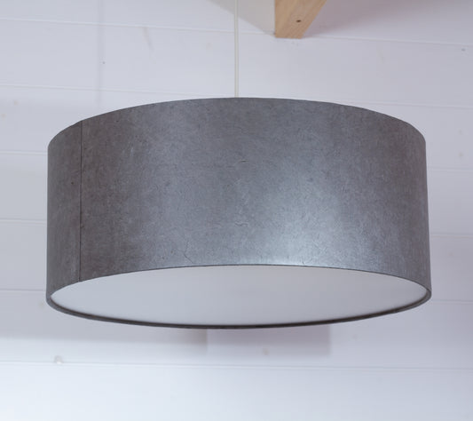 Drum Lamp Shade - P53 - Pewter Grey, 50cm(d) x 20cm(h)
