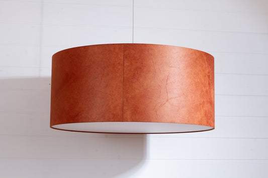 Drum Lamp Shade - P63 - Terracotta Lokta, 70cm(d) x 30cm(h)
