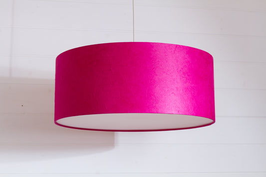 Drum Lamp Shade - P57 - Hot Pink Lokta, 50cm(d) x 20cm(h)