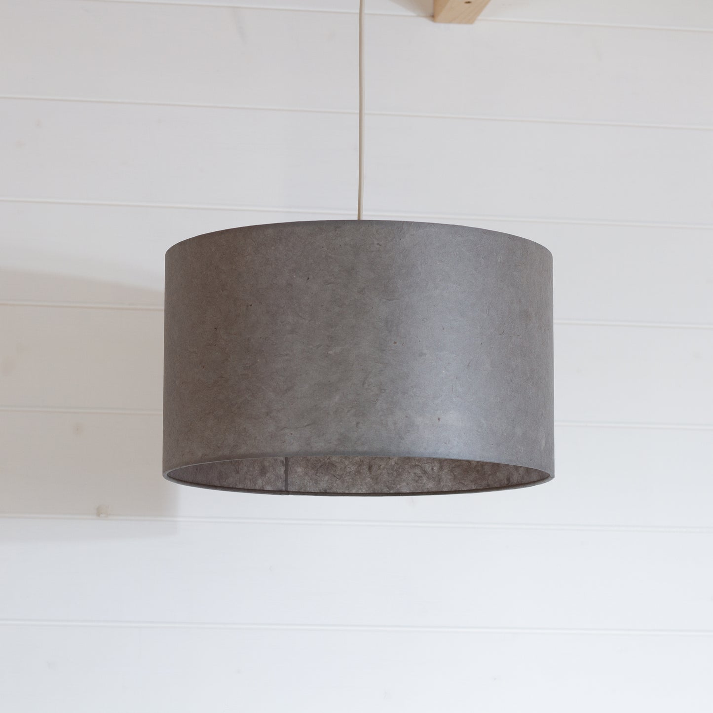 Drum Lamp Shade - P53 - Pewter Grey, 35cm(d) x 20cm(h)