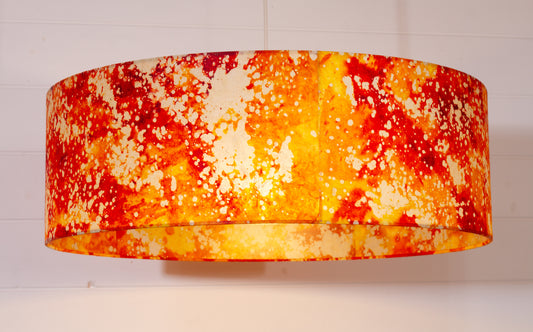 Drum Lamp Shade - B112 ~ Batik Lava, 60cm(d) x 20cm(h)