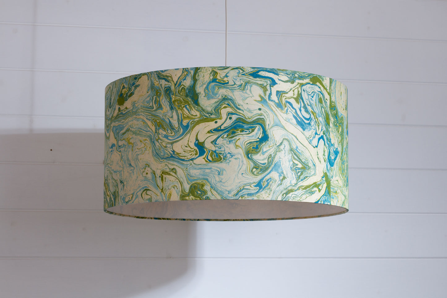 Drum Lamp Shade - B133 ~ Atlas Marble, 50cm(d) x 25cm(h)