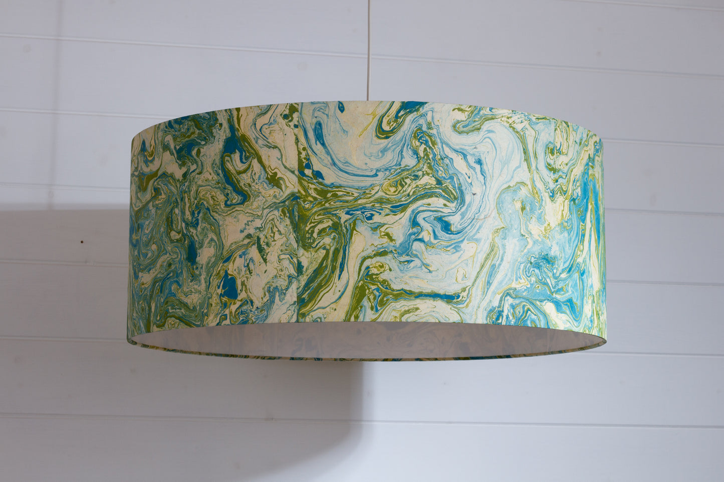 Drum Lamp Shade - B133 ~ Atlas Marble, 60cm(d) x 30cm(h)