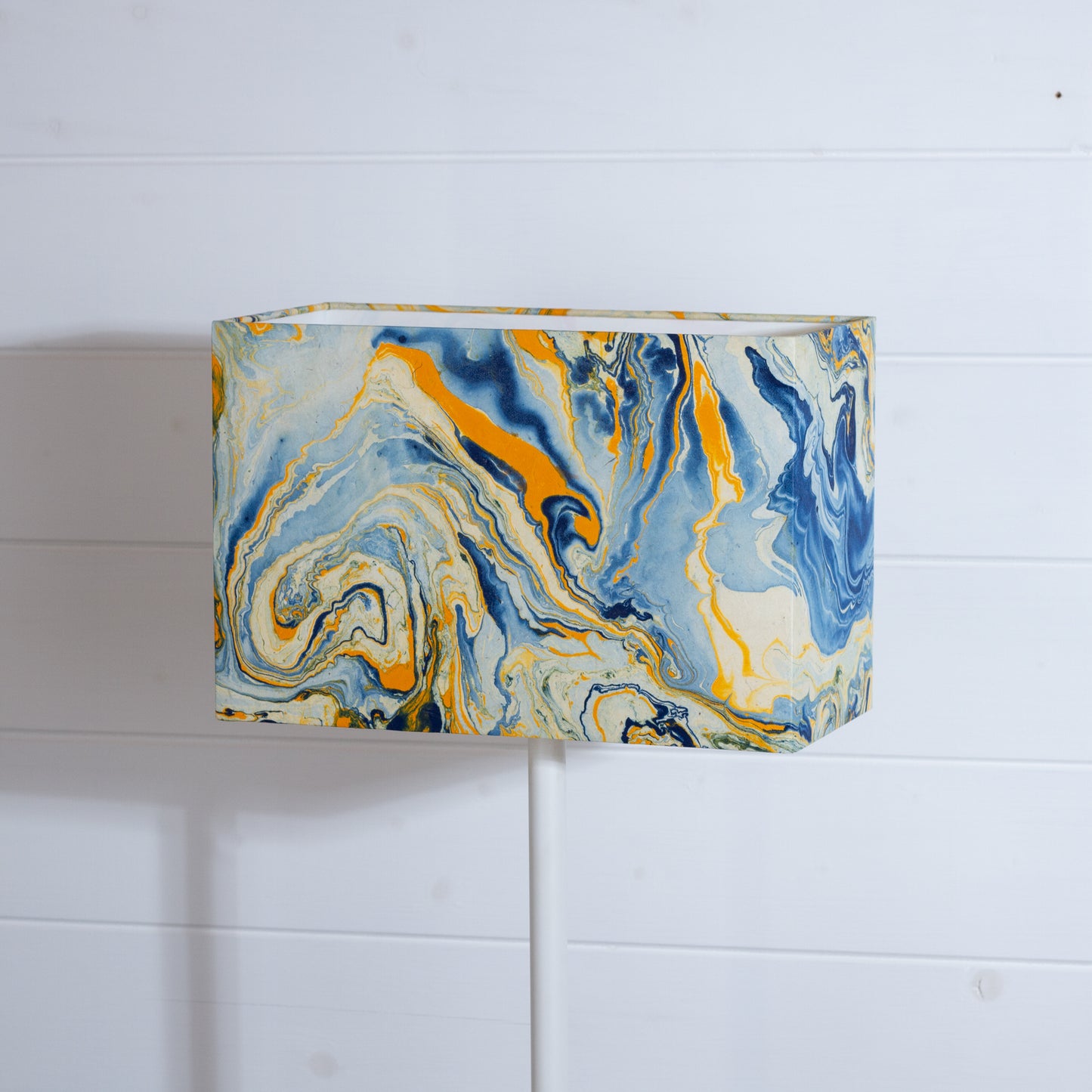 Rectangle Lamp Shade - B139 ~ Coastline Marble, 30cm(w) x 20cm(h) x 15cm(d)