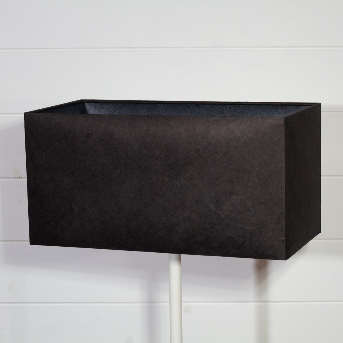 Rectangle Lamp Shade - P55 - Black Lokta, 40cm(w) x 20cm(h) x 20cm(d)