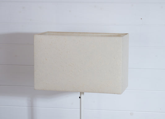 Rectangle Lamp Shade - P54 - Natural Lokta, 30cm(w) x 20cm(h) x 15cm(d)